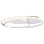 Brilliant Runda Plafonnier Métal Silicone Blanc 45W 5200lm - 830-865 CCT | 500mm - Télécommande Dimmable