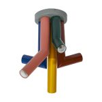 Ledvance Decor Straw Plafond Acier Multicolore | Convient pour 5X E27