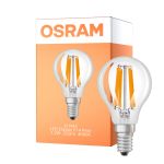 Osram LED Classic LED E14 Poire Filament Claire 1.2W 255lm - 840 Blanc Froid | Équivalent 25W