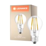 Ledvance Classic LED E27 Poire Filament Claire 11W 1521lm - 827 Blanc Très Chaud | Dimmable - Équivalent 100W