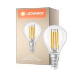 Ledvance Classic LED E14 Poire Filament Claire 3.4W 470lm - 827 Blanc Très Chaud | Dimmable - Équivalent 40W