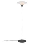 Nordlux Verona Lampadaires Salon Verre et Métal Noir | Convient pour E27