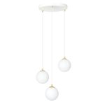 Emibig Suspension Luminaire Royal Acier Blanc | Convient pour 3x E14 - Max 10W