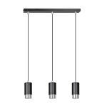 Emibig Suspension Luminaire Fumiko Acier Noir | Convient pour 3x GU10 - Max 10W
