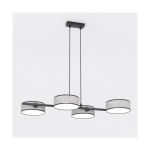 Emibig Suspension Luminaire Drumz Acier Gris | Convient pour 4x E14 - Max 10W