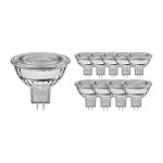 Lot 10x Noxion Spot LED GU5.3 MR16 7.5W 621lm 60D - 840 Blanc Froid | Dimmable - Équivalent 50W