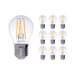 Lot 10x Noxion Lucent LED E27 Poire Filament Claire 4.5W 470lm - 827 Blanc Très Chaud | Dimmable - Équivalent 40W