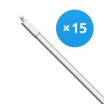Lot 15x Réglette LED Étanche 17W 1870lm - 840 Blanc Froid | 120cm