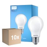 Lot 10x Philips Corepro LED Ampoule E27 Poire Dépolie 10.5W 1521lm - 830 Blanc Chaud | Équivalent 100W
