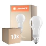 Lot 10x Ledvance Classic LED E27 Poire Filament Dépolie 18W 2452lm - 827 Blanc Très Chaud | Dimmable - Équivalent 150W