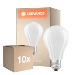 Lot 10x Ledvance Classic LED E27 Poire Filament Dépolie 17W 2452lm - 840 Blanc Froid | Équivalent 150W
