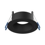 Noxion Spot LED Ares Profond ring Noir - avec Inner Cercle  Noir | Diamètre 68mm - incl. GU10 Fitting