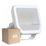 Lot 4x Ledvance Projecteur LED Aluminium Blanc 17W 2200lm 100D - 830 Blanc Chaud | IP66 - Symétrique