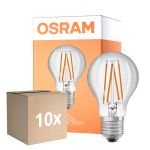 Lot 10x Osram Led Star Classic LED E27 Poire Filament Claire 4.9W 470lm - 827 Blanc Très Chaud | Détecteur De Lumière
