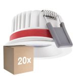 Lot 20x Ledvance LED  SPOT FIRE RATED Aluminium  8W 640lm 36D - 927 Blanc Très Chaud | Diamètre 68mm - IP65 - Meilleur Rendu Des Couleurs -  Dimmable