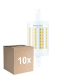 Lot 10x Philips LED Linéaire R7s CorePro 78mm 11.5W 1521lm - 830 Blanc Chaud |Équivalent 100W