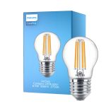 Philips Corepro LED Lustre E27 Boule Filament Claire 6.5W 806lm - 827 Blanc Très Chaud | Équivalent 60W