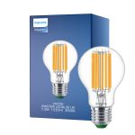 Philips MASTER LED Ampoule Ultra Efficient E27 Poire Claire 7.3W 1535lm - 830 Blanc Chaud | Équivalent 100W