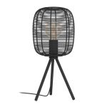 Eglo Lampe De Chevet Rinroe Acier Noir | Convient pour 1x E27