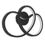 Eglo Applique Murale Gianella Acier Noir 14.5W 1400lm - 830 Blanc Chaud