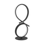 Eglo Lampe De Chevet Serpins Aluminium Acier Noir 11.4W 1400lm - 830 Blanc Chaud | IP20