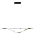 Eglo Suspension Luminaire Conaprato Acier Brushed Laiton, Noir 20W 2500lm - 827-840-865 CCT | Dimmable