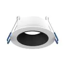 Noxion Spot LED Ares Profond ring Blanc - avec Inner Cercle  Noir | Diam&egrave;tre 68mm - incl. GU10 Fitting