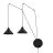 Emibig Suspension Luminaire Abramo Acier Noir | Convient pour 2x E27 - Max 15W