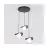 Emibig Suspension Luminaire Ritual Acier Noir | Convient pour 3x G9 - Max 8W