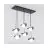 Emibig Suspension Luminaire Ritual Acier Noir | Convient pour 6x G9 - Max 8W