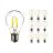 Lot 10x Noxion Lucent LED E27 Poire Filament Claire 7W 806lm - 822-827 Dim To Warm | Dimmable - Équivalent 60W