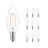Lot 10x Philips Corepro LED Bougie E14 Filament Claire 2W 250lm - 827 Blanc Très Chaud | Équivalent 25W