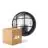 Lot 4x D'Lite Applique Murale Ecco Noir Rond | IP54 - Convient pour 1x E27