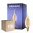 Lot 10x Noxion Lucent LED E14 Bougie Filament Ambre BA35 4.5W 400lm - 822 Blanc Très Chaud | Dimmable - Équivalent 35W