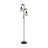 Eglo Lampadaires Salon Townshend 5 Acier Bois Noir | IP20 - Convient pour 2x E27 