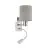Eglo Applique Murale Pasteri Acier Nickel Satiné 40 | IP20 - Incl. Spot et Excl. 1x E27