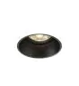 SLV Horn-T Spot Acier Noir Rond | Diamètre 180mm - Convient pour 1x GU10 (AR111) 