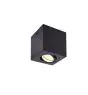 SLV Triledo Plafonnier Aluminium Noir Rond | Convient pour 1x GU10 
