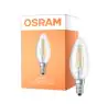 Osram Classic LED E14 Bougie Filament Claire 4W 470lm - Relax and Active - 827 Blanc Très Chaud | Équivalent 40W