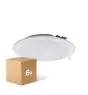 Lot 6x Downlight LED Pan 24W 1920lm 830 Blanc Chaud | 225mm - Diamètre 195mm