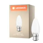 Ledvance Classic LED B22 Bougie Dépolie 3.4W 470lm - 827 Blanc Très Chaud | Équivalent 40W