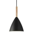 DFTP by Nordlux Pure 20 Suspension Luminaire Métal et Bois Noir | Convient pour E27