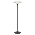 Nordlux Verona Lampadaires Salon Verre et Métal Noir | Convient pour E27