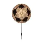 Good&Mojo Applique Murale Andros Noir/Natural | Convient pour 1x E27 
