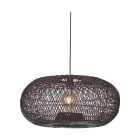 Good&Mojo Suspension Luminaire Arizona Rattan Burgundy L | Convient pour 1x E27 
