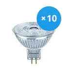 Lot 10x Osram Performance Spot LED Réflecteur GU5.3 MR16 5W 345lm 36D - 930 Blanc Chaud | Meilleur Rendu Des Couleurs - Dimmable - Équivalent 35W