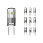 Lot 10x Noxion Bolt LED Capsule G9 1.9W 200lm - 827 Blanc Très Chaud | Équivalent 20W