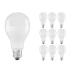 Lot 10x Osram CLASSIC LED E27 Poire Dépolie 19W 2452lm - 827 Blanc Très Chaud | Équivalent 150W