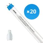 Lot 20x Philips Tube LED T8 CorePro (EM/Direct 230V) Standard Output 15.5W 1800lm - 840 Blanc Froid | 120cm - Équivalent 36W