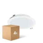 Lot 4x Philips Downlight LED Ledinaire DN065B Métal Blanc 19W 2000lm 110D - 830-840-865 CCT | 225mm - Diamètre 200mm - IP20